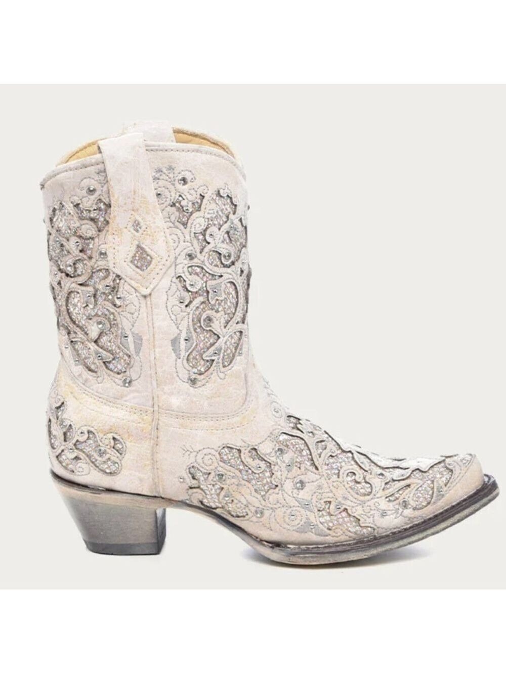 Corral Women's Glitter Leather Western Boots Size 10